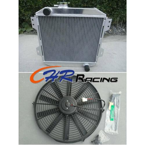 Ford Capri MK1 2 MK3 Kent 1.3L 1.6L/2.0 Essex/Escort 78+ Aluminum Radiator & FAN