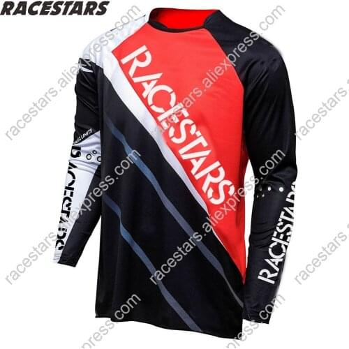 RACESTARS 2020 Men Downhill Jersey Motocross Long Sleeve Moto Jersey MTB Cycling Clothing MX DH Motocross Racing Downhill jersey