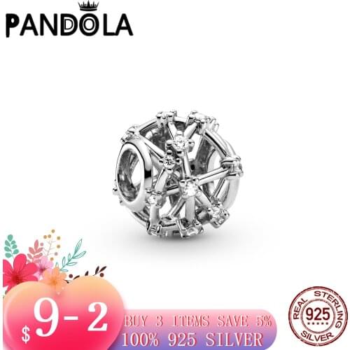 Hot 100% 925 Sterling SILVER charms Openwork Star Constellations Charm fit Original Pandora Bracelet silver 925 jewelry