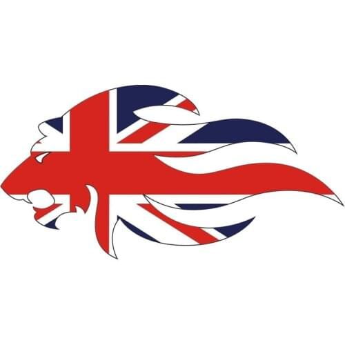 Creative Great Britain Union Jack Lion Accessories Bodywork Windshield Car Stickers Decals Funny Sunscreen Suv Interior KK17*9cm