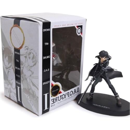 Hot 16cm New Arrival Anime Action Figure Sword Art Online Kirito Kirigaya Kazuto Fighting Model PVC Desk Decoration Children Toy