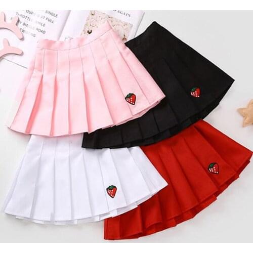 Fashion 5-12 Years Children Girls Pleated Skirts Kids College Style Student Performance Above Skirts For Girls Bottom Clothes