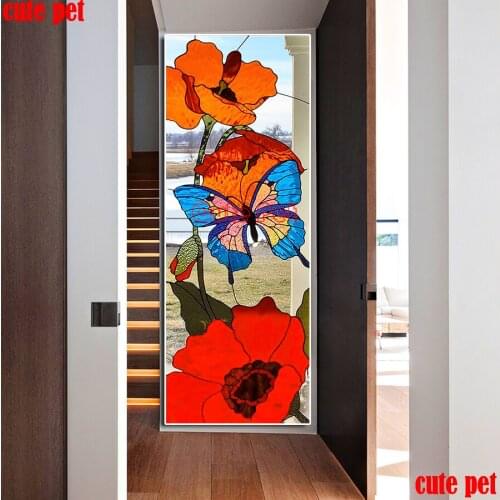 New square round Drill Flowers Diy Diamond Painting Cross Stitch Kits 5D Diamond Mosaic Embroidery Painting modern Decor large