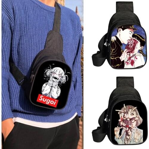 Horror Comics Chest Bag Waist Bags Crossbody Outdoor Casual Sports Bags Waifu / Sugoi Senpai One Shoulder Messenger Bag Gift