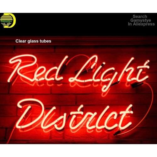 Neon Sign Light 10Kv For Red Light District Sign Beer Bar Neon Acrylic Room Decor Aesthetic Room Decor Neon Light Wall Bitch Pub