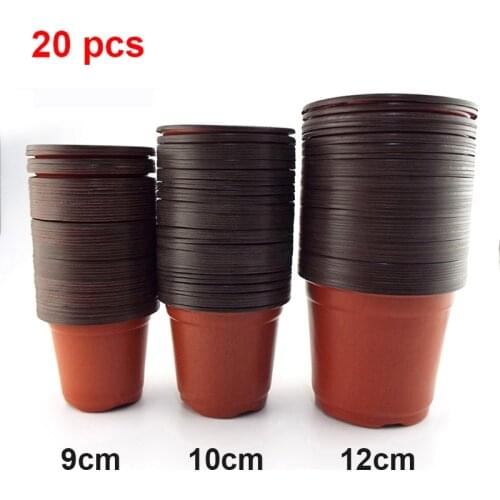 Flowerpot Plastic Grow Box Fall Resistant Tray For Home Garden Plants Nursery Cup Transplant Flower Plant Pots