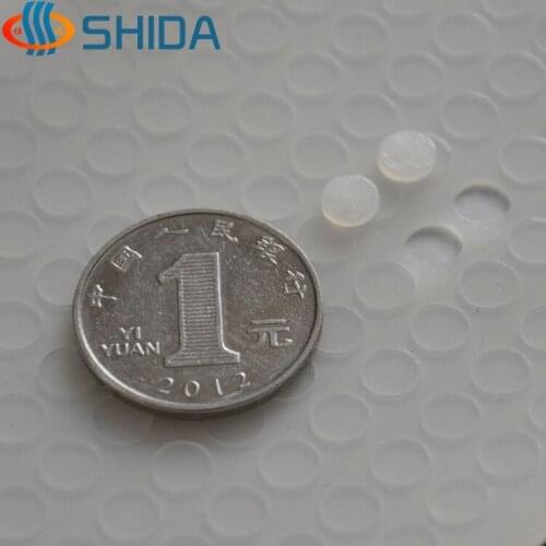 Translucent/Black 100Pcs 10mmx1/2/3/4mm Flat Silica Gel Shock Absorber Pad Anti Slip 3M Self Adhesive Silicone Rubber Feet Pads