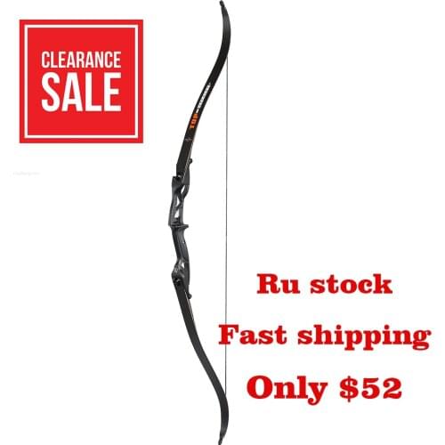 56'' Recurve Bow hunting bow Adults Kit Archery Hunting Shooting Target Practice Clearance ! Ru Stock