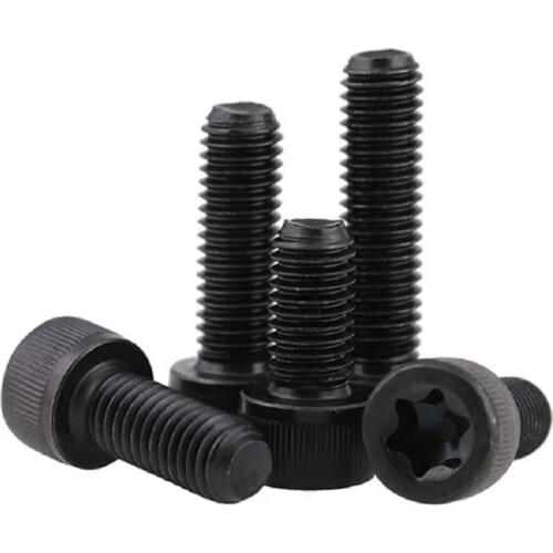 10PCS M5M6M8M10 GB2671.2 12.9 Grade Carbon Steel Torx Six Lobe Pin Cap Cup Allen Head Bolt Hexagon Socket Screw GB2671