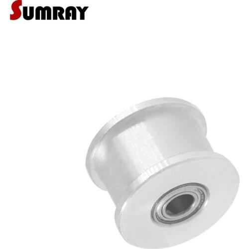 SUMRAY XL Idler Pulley 18T Without teeth Passive Pulley Wheel Bore 5/6/7/8/10/12/15mm Width 11mm Tooth Belt Idler Pulley