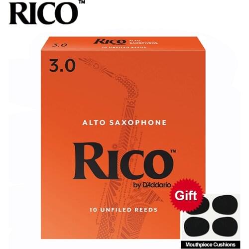 RICO Derppde Alto Eb Sax Reeds Strength 2.5#, 3.0# Orange Box of 10 RICO alto saxophone reeds E-flat key saxophone reeds