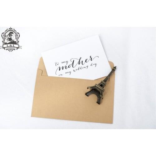 C21-Wedding Card to Your Mother and Father - To My Parents of the Bride Groom Cards - Stepmother, Stepfather On My Wedding Day