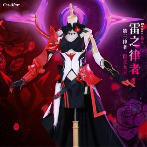 Hot Game Honkai Impact 3 Raiden Mei Cosplay Costume Fashion Combat Uniform Full Set Activity Party Role Play Clothing S-XL