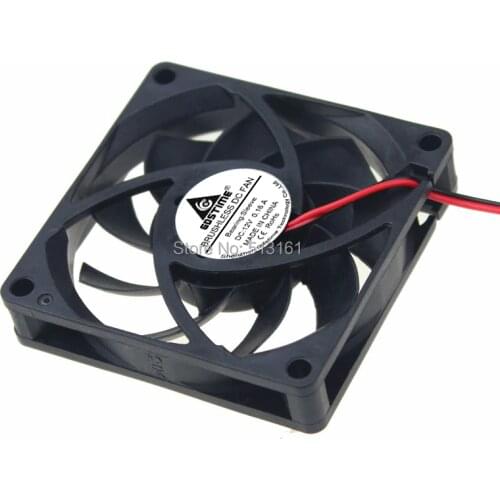 10pcs/lot Gdstime DC 12V 2Pin 7015 70mm x 15mm Computer Cooling Fan