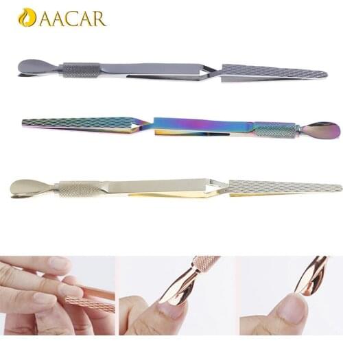 Magic Wand Multi Function Tool Acrylic Nails Pincher Cuticle Pusher Double-end Nail C Curve Pinching Pusher