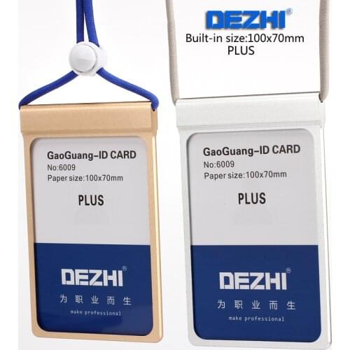 DEZHI 100x70mm Plus Exhibition Supplier of PASS Card Badge Holder with Polyester Lanyard, Whosale Price,Custom LOGO Badge Holder