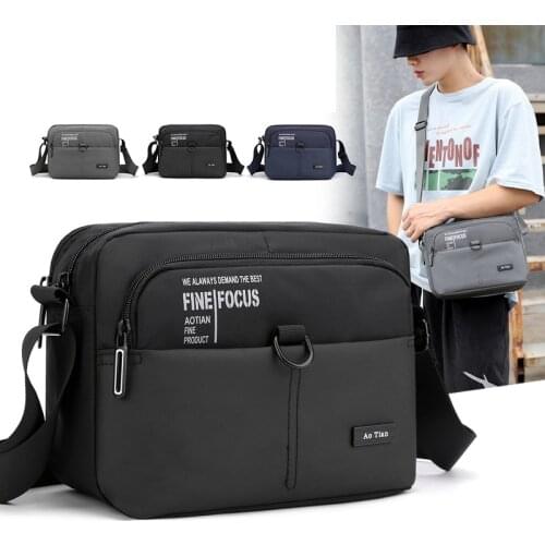 Weysfor Vogue Nylon Shoulder Bags Men Casual Travel Waterproof Single Shoulder Bag men Sling Cross Body Male iPad Messenger Bags