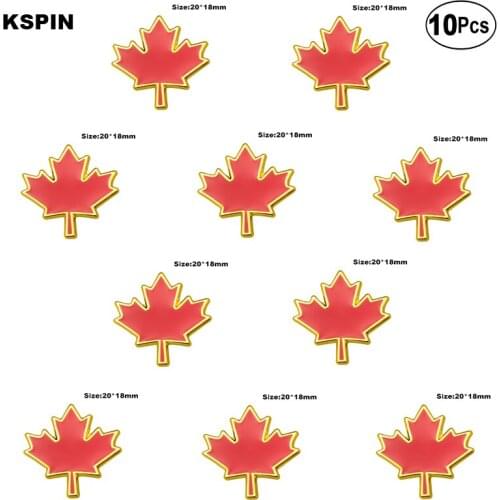 Maple Leafs Lapel Pin Flag badge Brooch Pins Badges 10Pcs a Lot