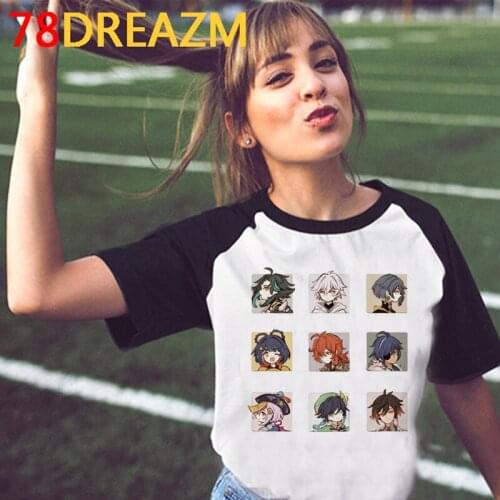 Genshin Impact t shirt female streetwear 2021 couple clothes top tees aesthetic ulzzang