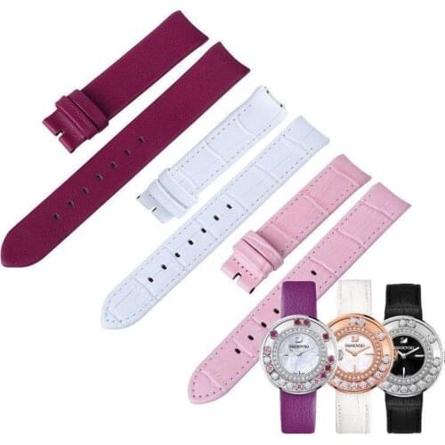 Women Leather Strap Suitable for SWAROVSKI 1187023/1160308 Watches, High Quality Wristwatch Replacement Accessories Professional