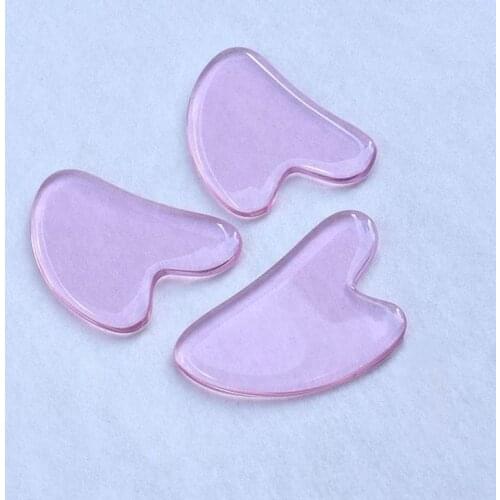 1pc Natural Heart Jade Gua sha Stone Board Massage Plate Jade Face Scrapers Tools
