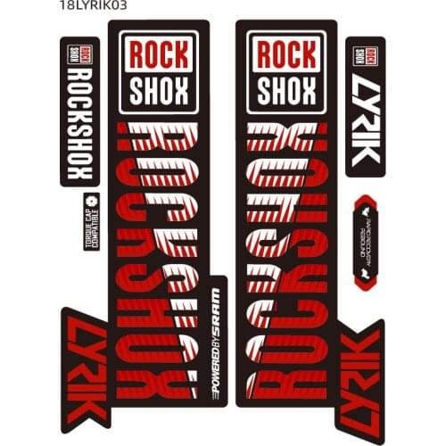 1PC Bicycle Front Fork Reflective Sticker Shock Absorber Sticker Mountain Bike ROCK-SHOX PIKE MTB Modified Decoration Protection
