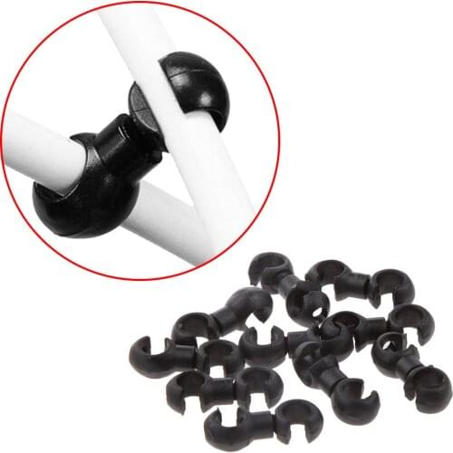 10pcs Bike Brake Cable Clips Bicycle Brake Line Pipe Conversion Adapter Oil Tube MTB S-style Clips Buckle Holes Gear Cable
