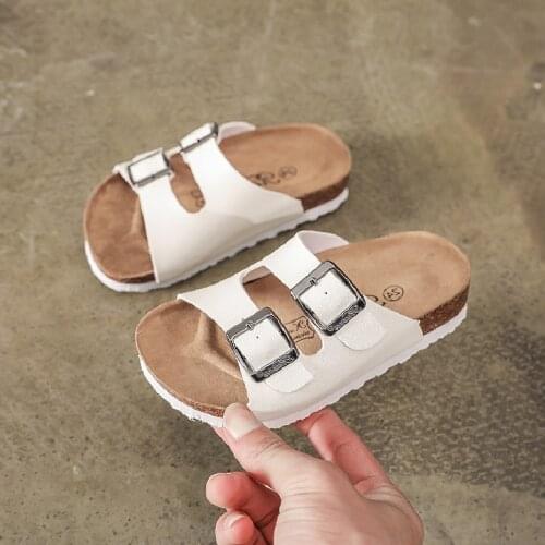2021 Summer Boys Sandals Casual Children White Kids Shoes Rubber School Breathable Open Toe Girls Slide Beach Sandal Flip Flop