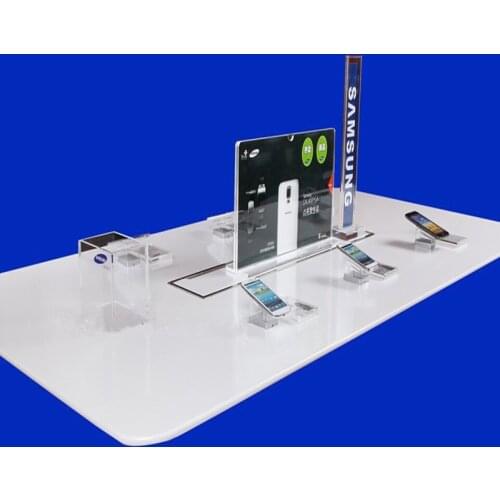 3 Set/Lot) Phone Shop Mobile Store Alarm System Acrylic Stand Security Retail Demo Display Anti-Shoplifting Device
