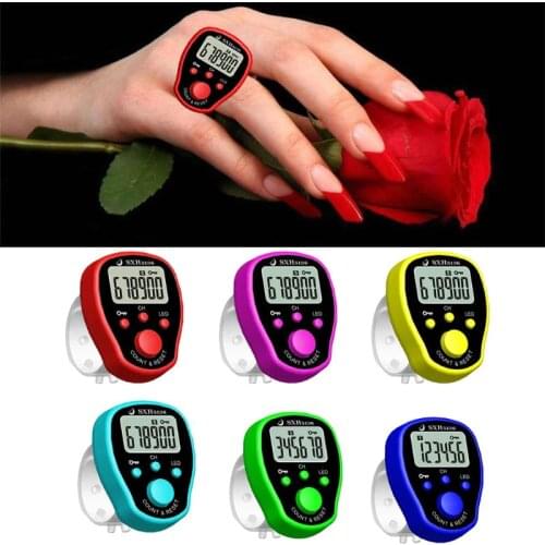 5 Channel Finger Counter LCD Electronic Digital Chanting Counters Tally Counter