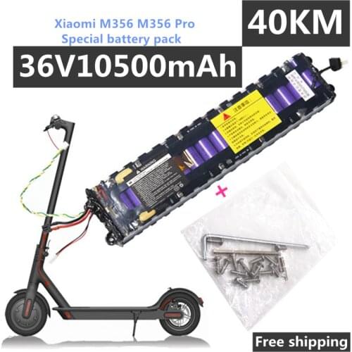 2021 New Original 36V 10.5Ah battery For Xiaomi M356 M356 Pro Special battery pack 36V Li-ion battery 10500mAh Riding 40km