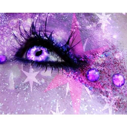 Diamond Embroidery Full square Eyes colorful shine Diamond picture 5D Diy diamond painting mosaic home decor H42