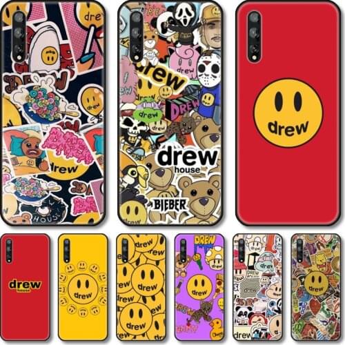 Lovely cute smile Phone Case For Huawei Y 5 6 7 8 9 A P S Pro 2020 2019 Black Shell Cover