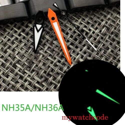 For NH35A NH36A 7s26, 7s36, 7s25, 7s35 Wristwatch Parts Hands Green Luminous High Quality