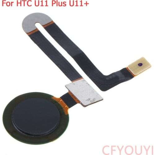Black Color For HTC U11 Plus Fingerprint Scanner Touch ID Home Return Button Key Flex Cable For HTC U11