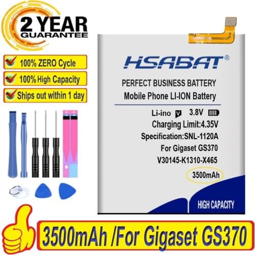 Top Brand 100% New 3500mAh V30145-K1310-X465 Battery for Gigaset GS370 Batteries + free tools
