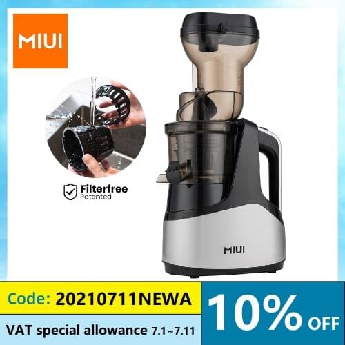 Slow Juicer 7LV Screw Cold Press Extractor FilterFree Easy Wash Electric Fruit Juicer Machine Large Caliber Multi-Color