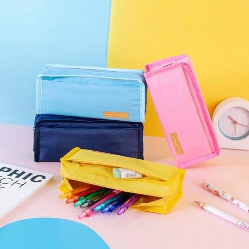 Multi Function Large Capacity Pencil Case Fabric Pencilcase School Pen Case Supplies School Box Pencils Pouch Stationery
