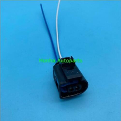4D0 971 992 A 4D0971992A Engine Harness Motor Horn Plug Connector 2 Pin female waterproof connector with 15cm 18AWG wire