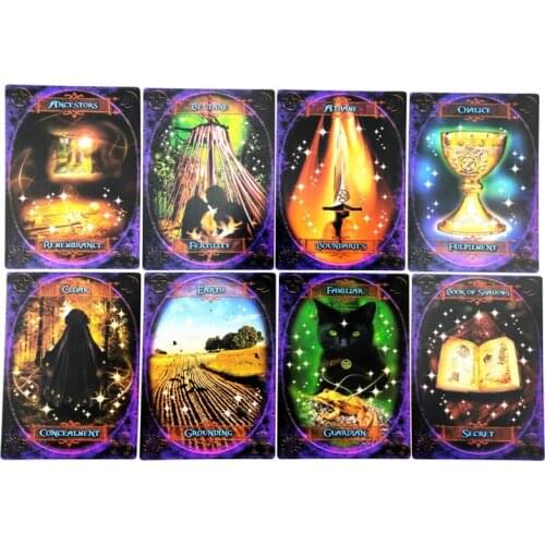 Witches' Wisdom Oracle Cards English Version 48-Card Deck Tarot Party Board Game K1MB