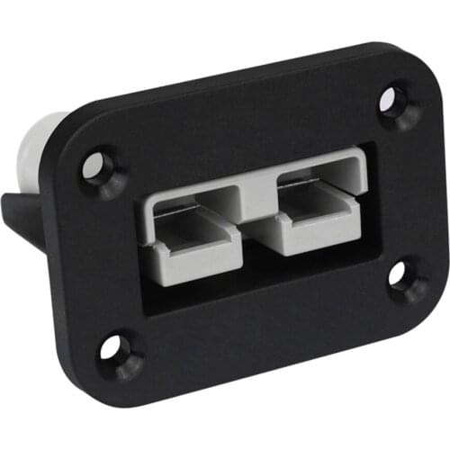 New Flush Mount Anderson Plug 50 Amp Connector Kit Mounting Bracket Panel Cover Accessories for Caravan Camper Boat Truck