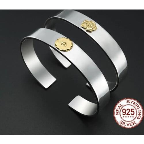 2020 Goros Bangle 100% 925 sterling silver Men Women Flying eagle Opening Bracelet Bangle jewelry graduation Birthday Gift