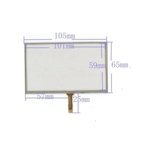 New GPS't a Mp5 MP4 4 wire resistive touch screens 4.3 inch touch screen General touch screen 105 * 65