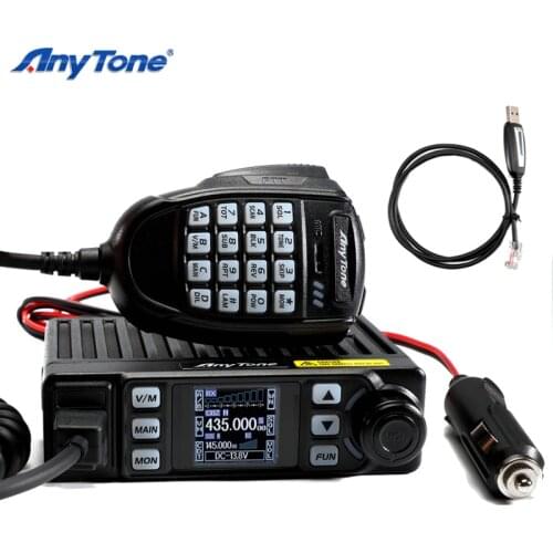AnyTone AT-779UV Walkie Talkie VHF 144-146 UHF 430-440MHz Mini Mobile Radio Station Dual Band Transceiver Amateur Radio