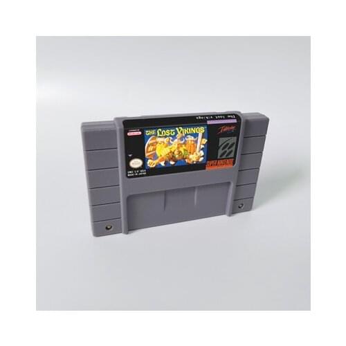 The Lost Vikings or The Lost Vikings II 2 - Action Game Card US Version English Language