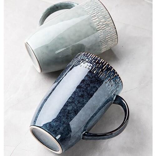 Creative Mugs Coffee Cups Ceramic Coffee Mug Travel Eco Friendly European Retro Personalized Mug Tazas De Cafe Water Cup BB50