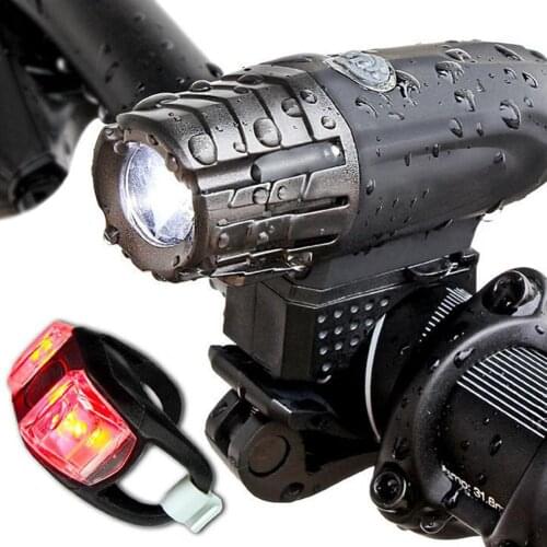 Bike Lights LED USB Rechargeable 1000 Lumens Bicycle Light Front Headlight + Rear Taillight Cycling Light Bike Cycling Accessory