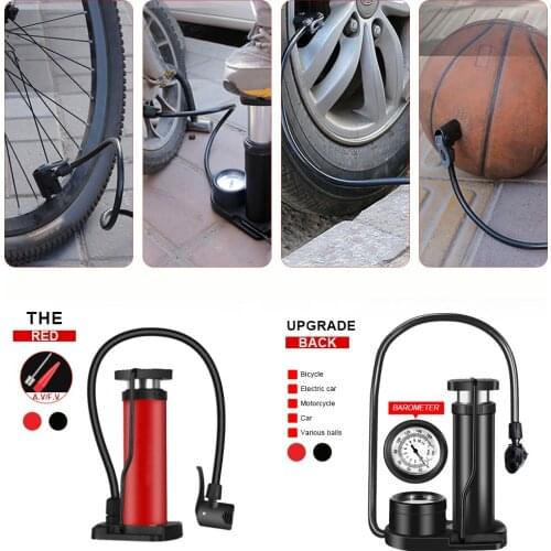 Foot Activated Bike Pump Bicycle Floor Pump Portable Mini Bicycle Tire Pump for Bike Football Yoga Ball Air Pump Toy