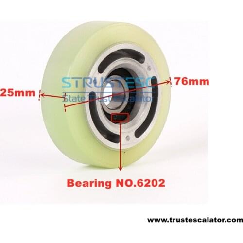 YS004C332G01 Step Chain Roller Use for Mitsubishi Hitachi Escalator 76*25*6202 1 Pack=50 Pieces