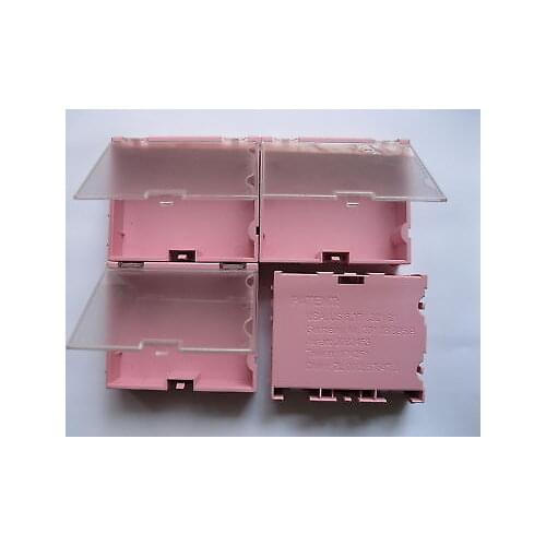 4 pcs SMD SMT Electronic Component storage box Pink 02P